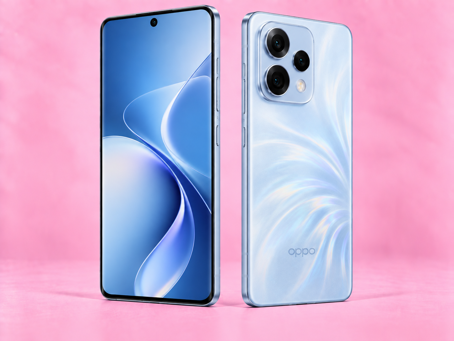 Ремонт на Oppo Reno 15 — изглед отпред и отзад