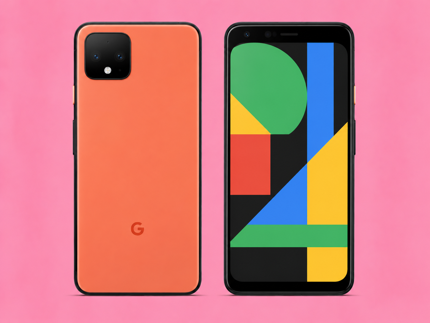 Ремонт на Google Pixel 4 — изглед отпред и отзад