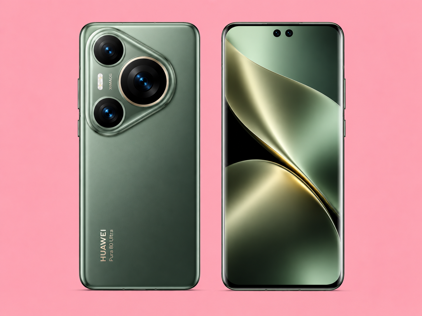 Ремонт на Huawei Pura 80 — изглед отпред и отзад