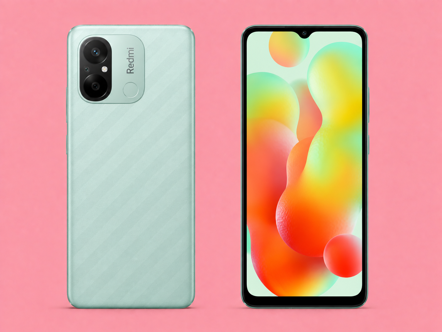 Ремонт на Redmi 12C — изглед отпред и отзад