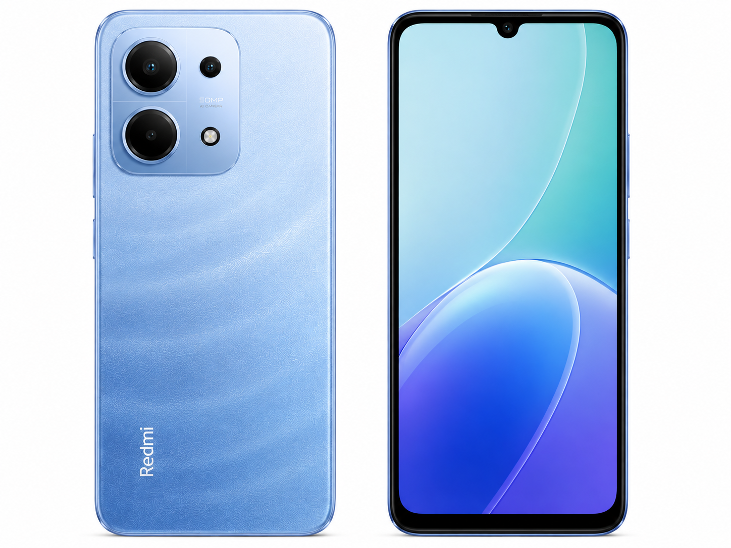 Ремонт на Redmi 15C — изглед отпред и отзад