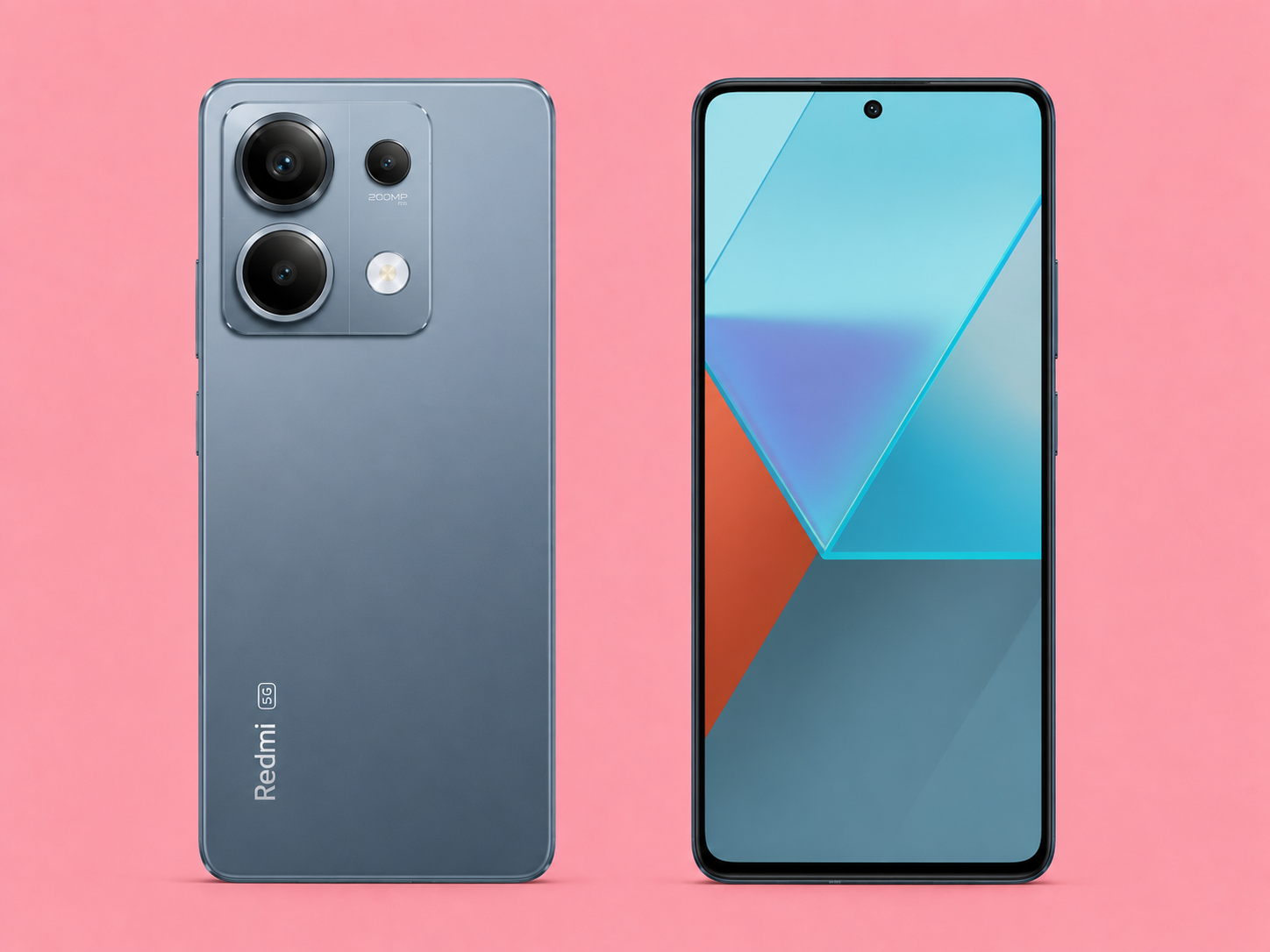 Ремонт на Redmi Note 13 — изглед отпред и отзад