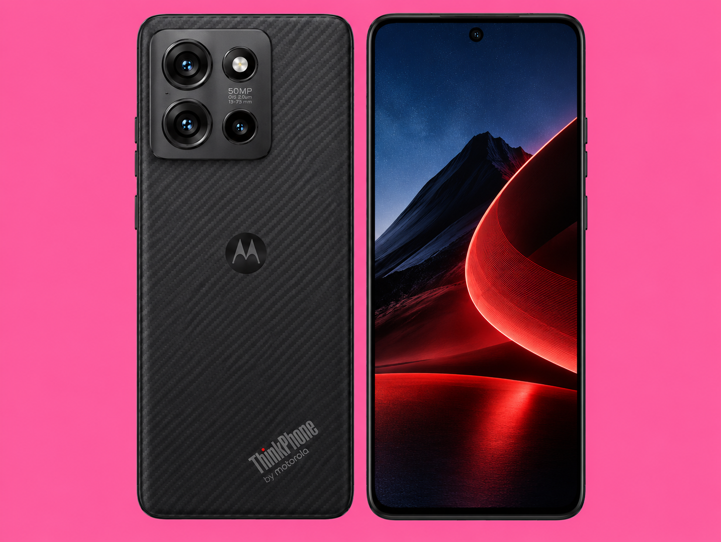 Ремонт на Motorola ThinkPhone — изглед отпред и отзад