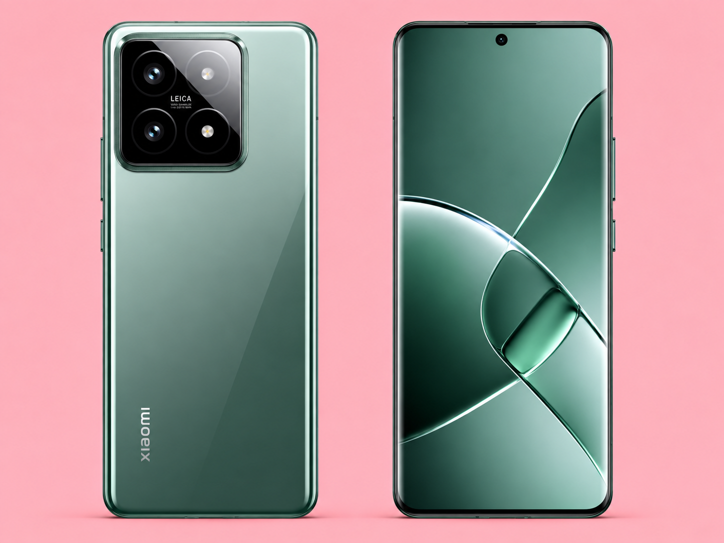 Ремонт на Xiaomi 14 — изглед отпред и отзад