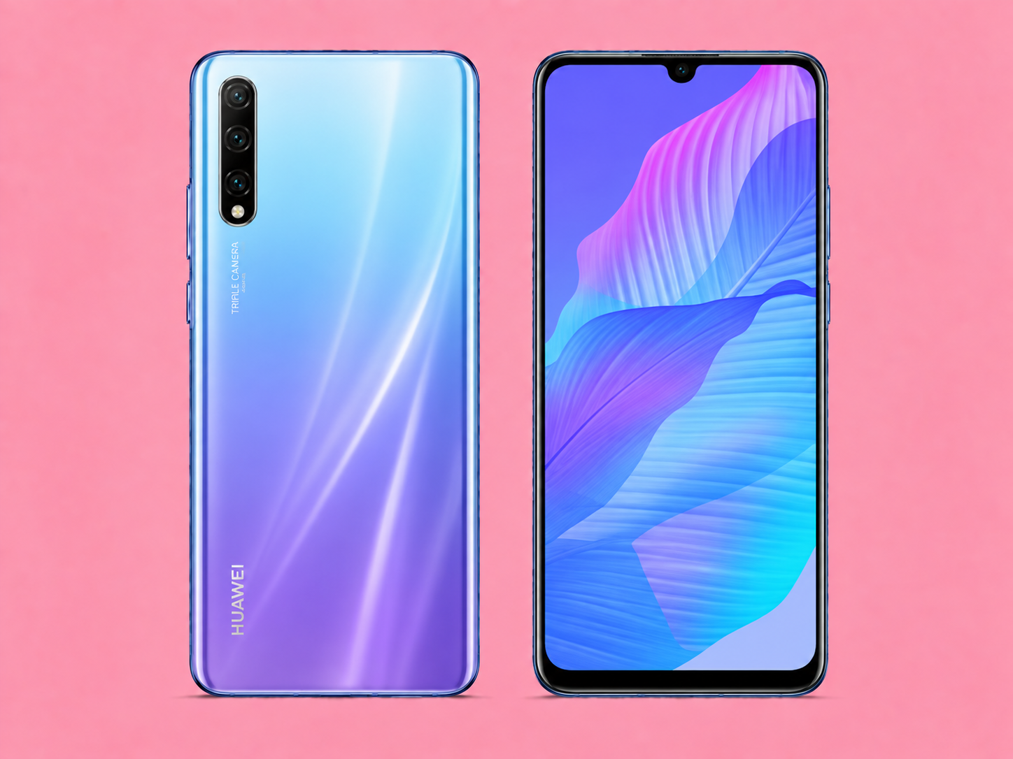 Ремонт на Huawei Y7p — изглед отпред и отзад