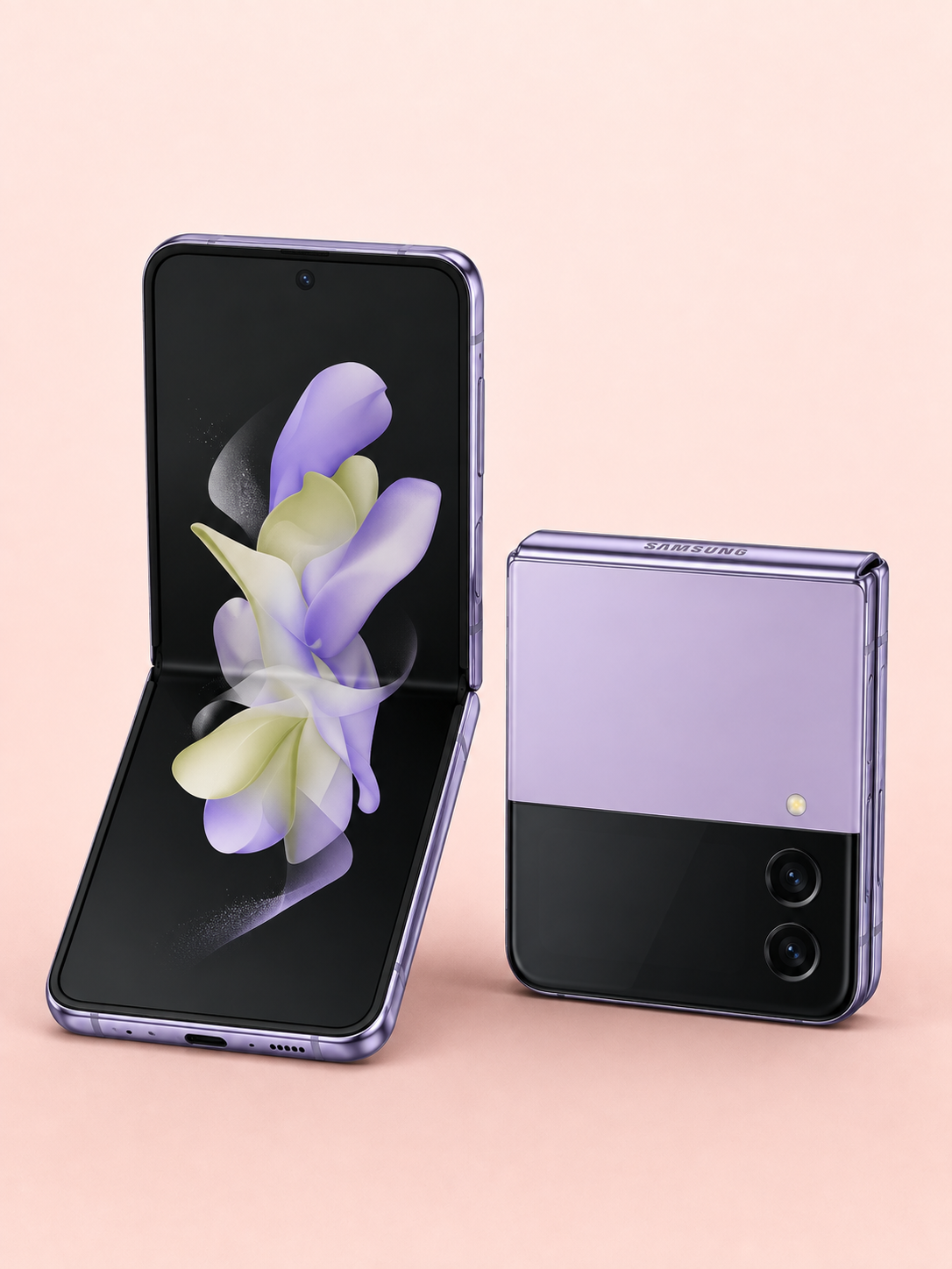 Ремонт на Samsung Galaxy Z Flip 3 — сгънат и разгънат изглед