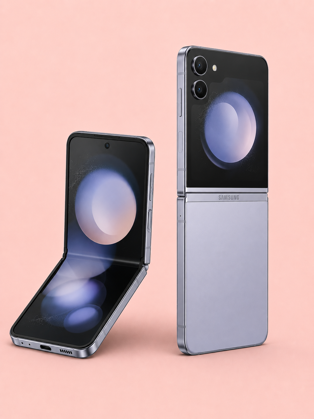 Ремонт на Samsung Galaxy Z Flip 7 — сгънат и разгънат изглед