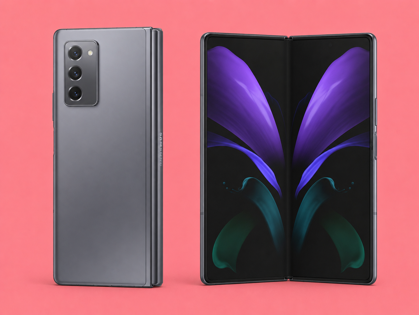 Ремонт на Samsung Galaxy Z Fold 2 — сгънат и разгънат изглед