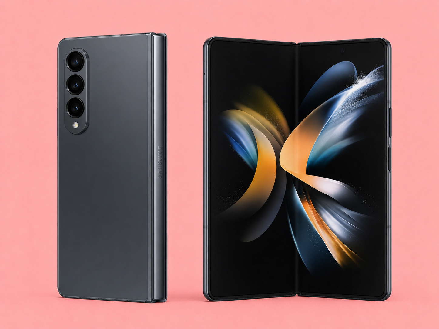 Ремонт на Samsung Galaxy Z Fold 4 — сгънат и разгънат изглед