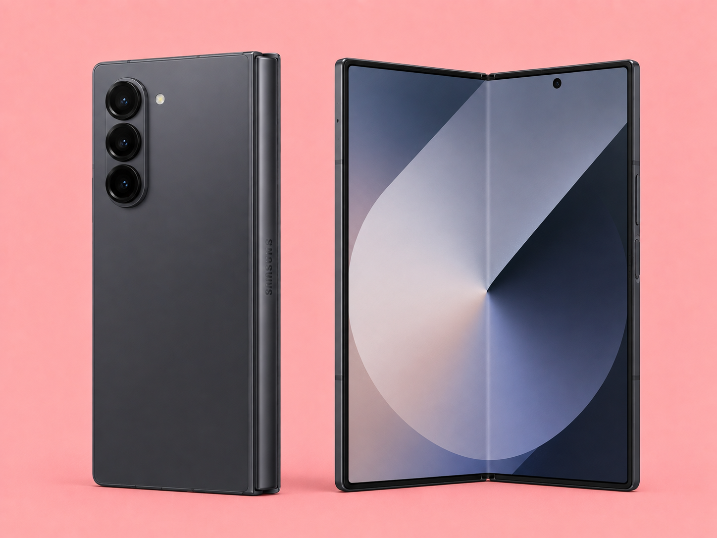 Ремонт на Samsung Galaxy Z Fold 5 — сгънат и разгънат изглед