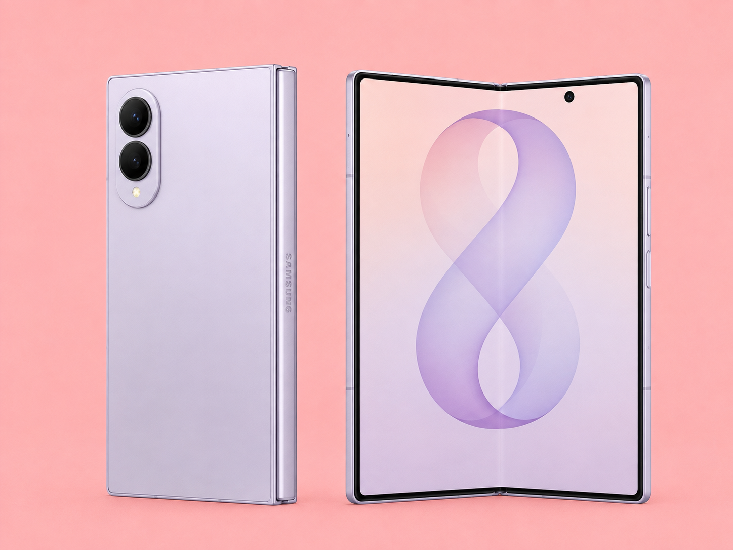 Ремонт на Samsung Galaxy Z Fold 8 — сгънат и разгънат изглед
