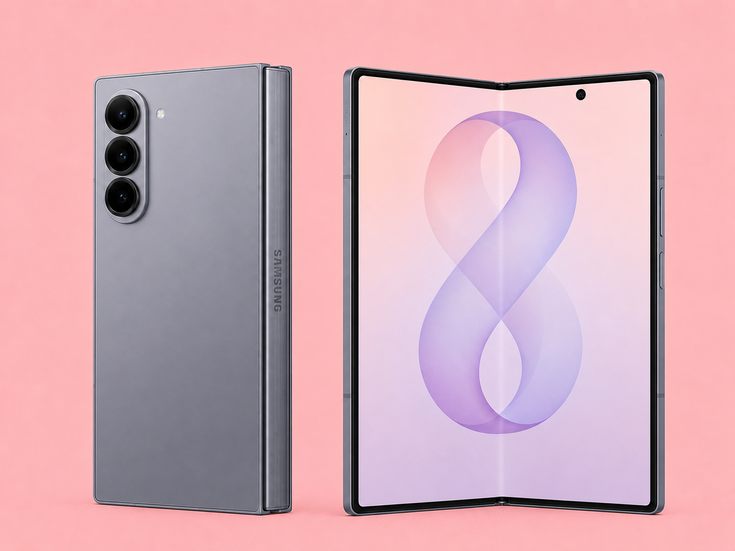 Ремонт на Samsung Galaxy Z Fold 8 Ultra — сгънат и разгънат изглед