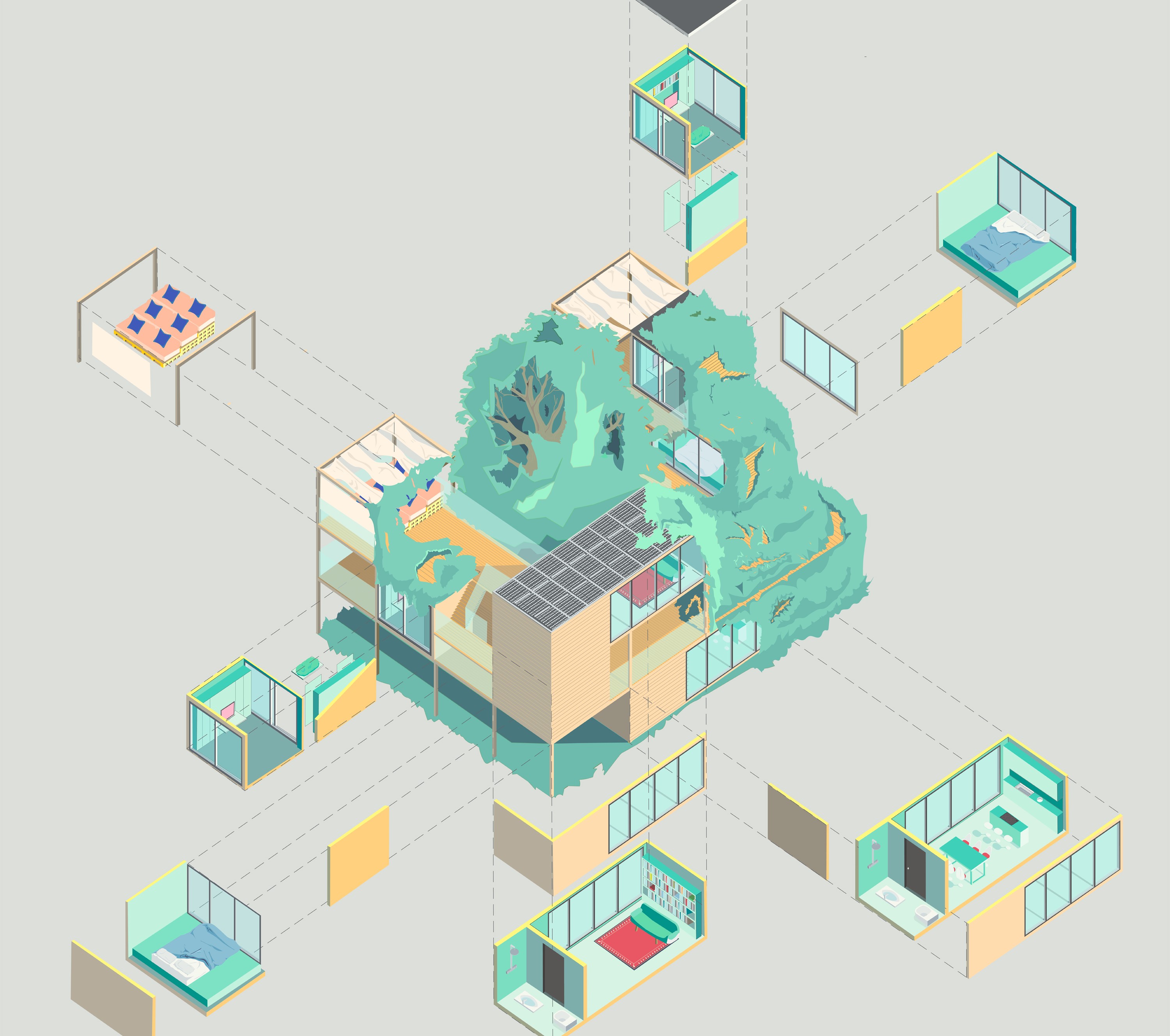 moo3 architectural competition for designing a work and living space in times of pandemic