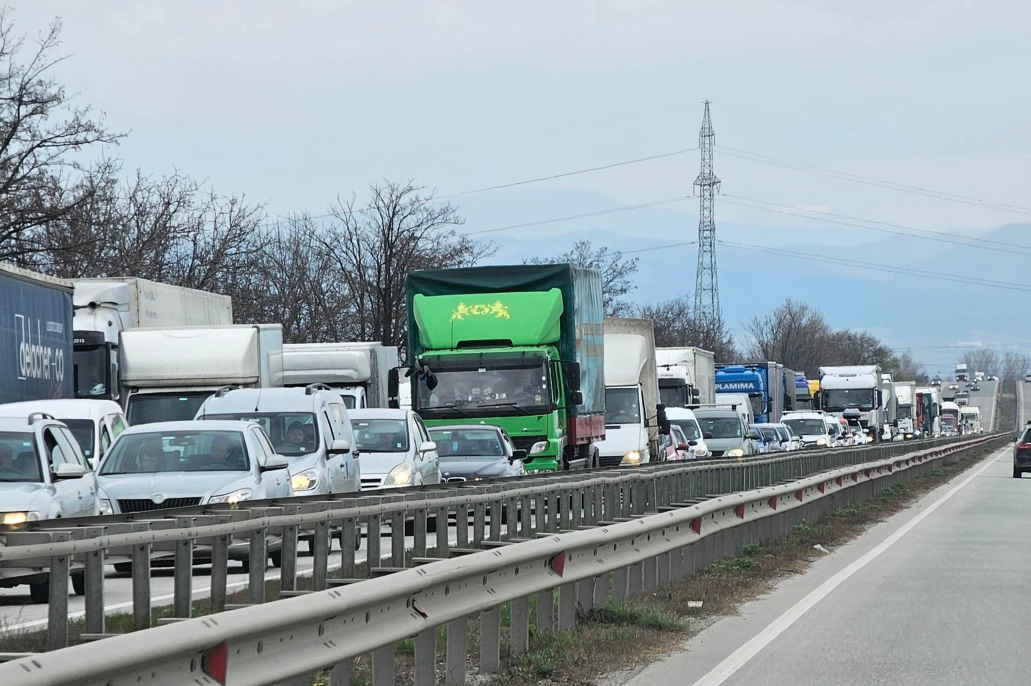 Ограничава се движението на камиони по АМ „Тракия“ от София към Бургас  