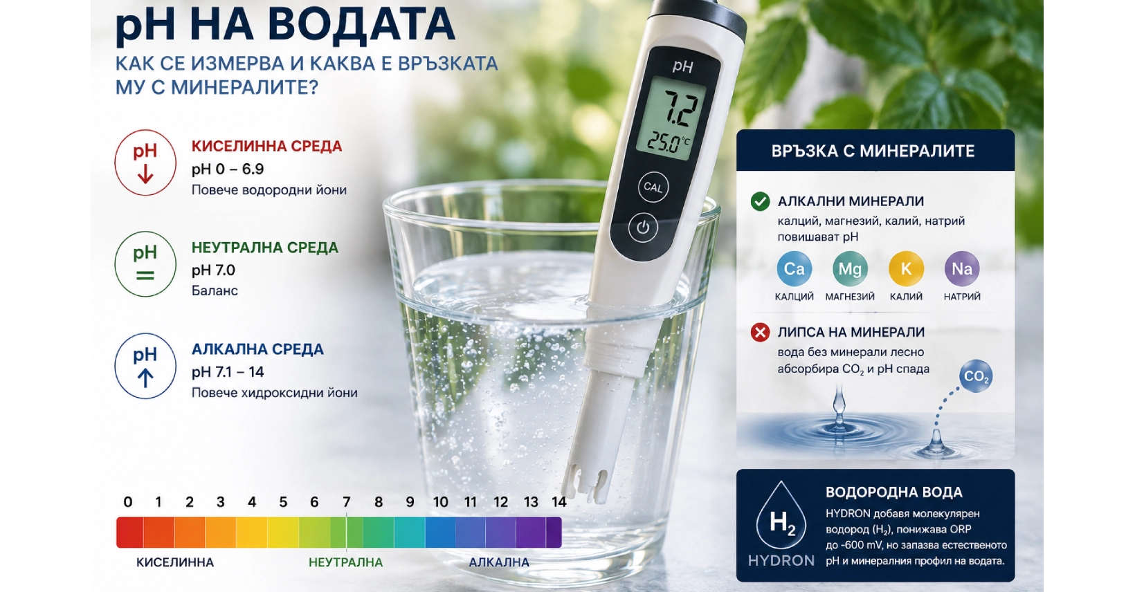 pH на водата – как се измерва и каква е ролята на минералите?