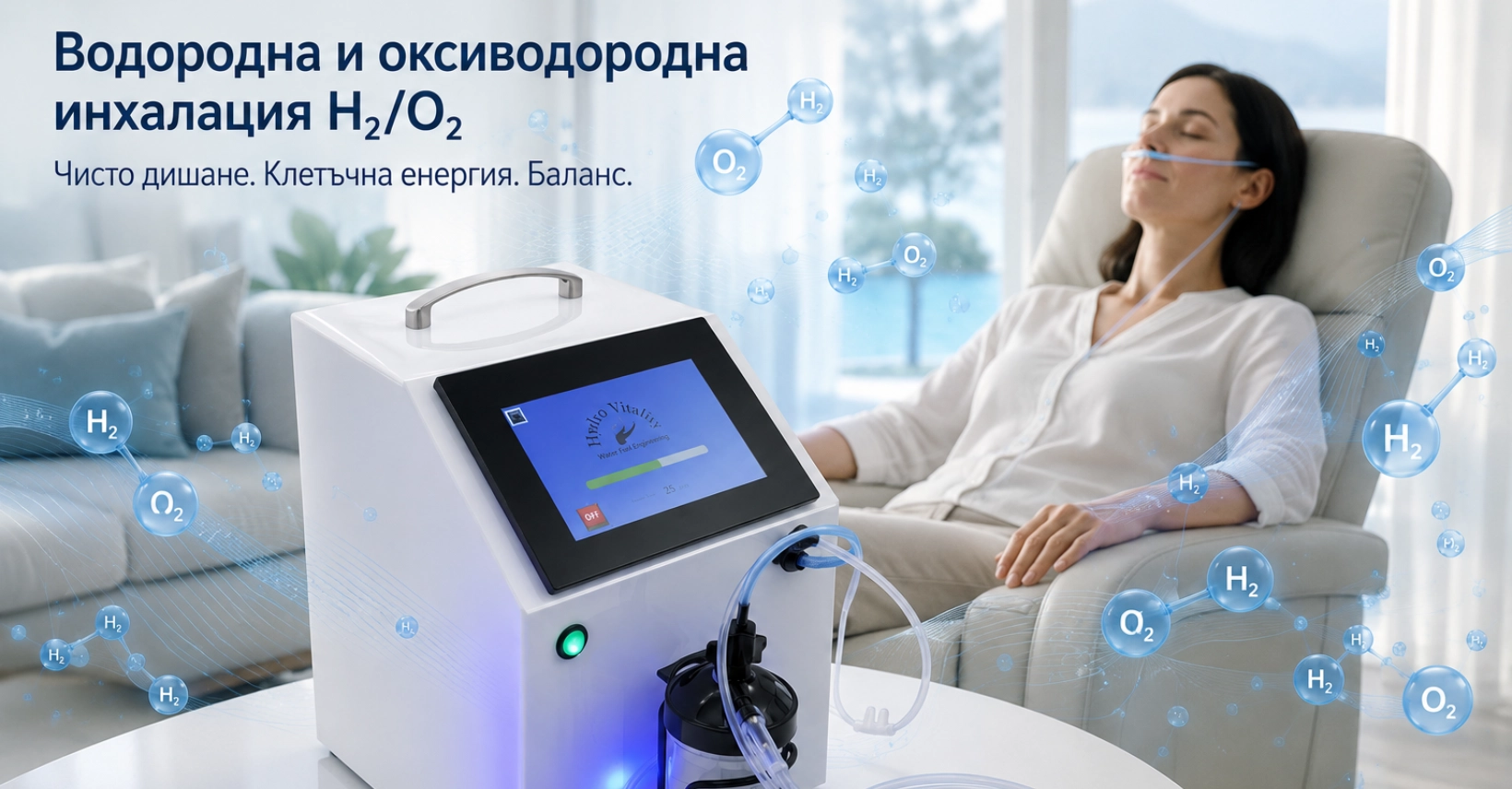 Водородна и оксиводородна инхалация – как работи молекулярният водород H₂?