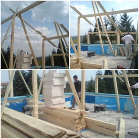 Изграждане на нов покрив в София