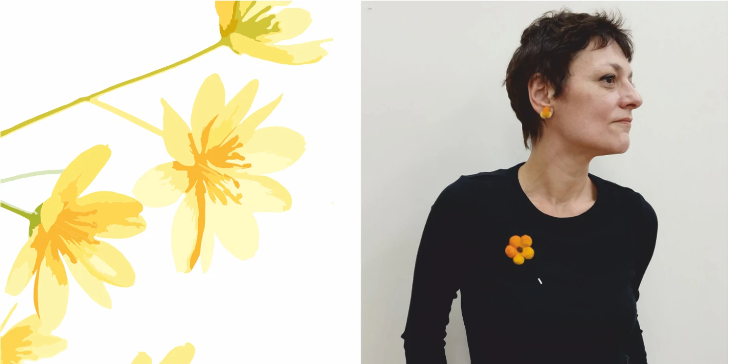 крафт брошка