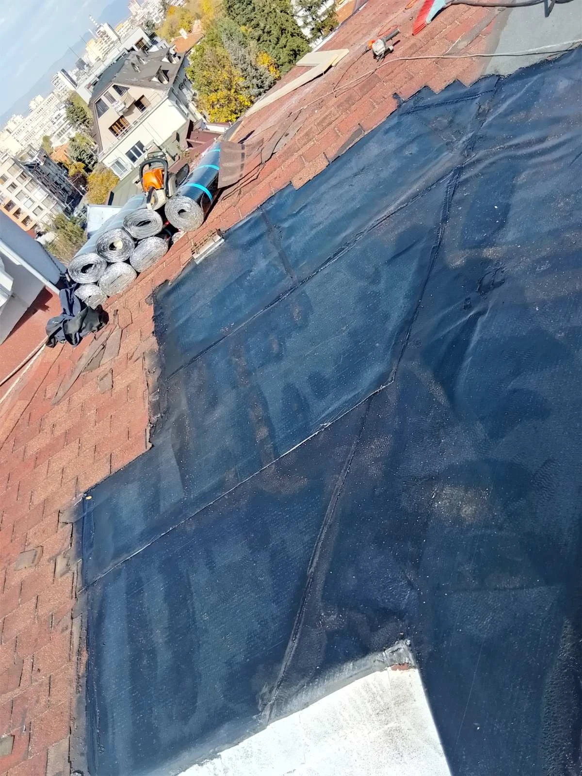 Частичен ремонт на участък с теч