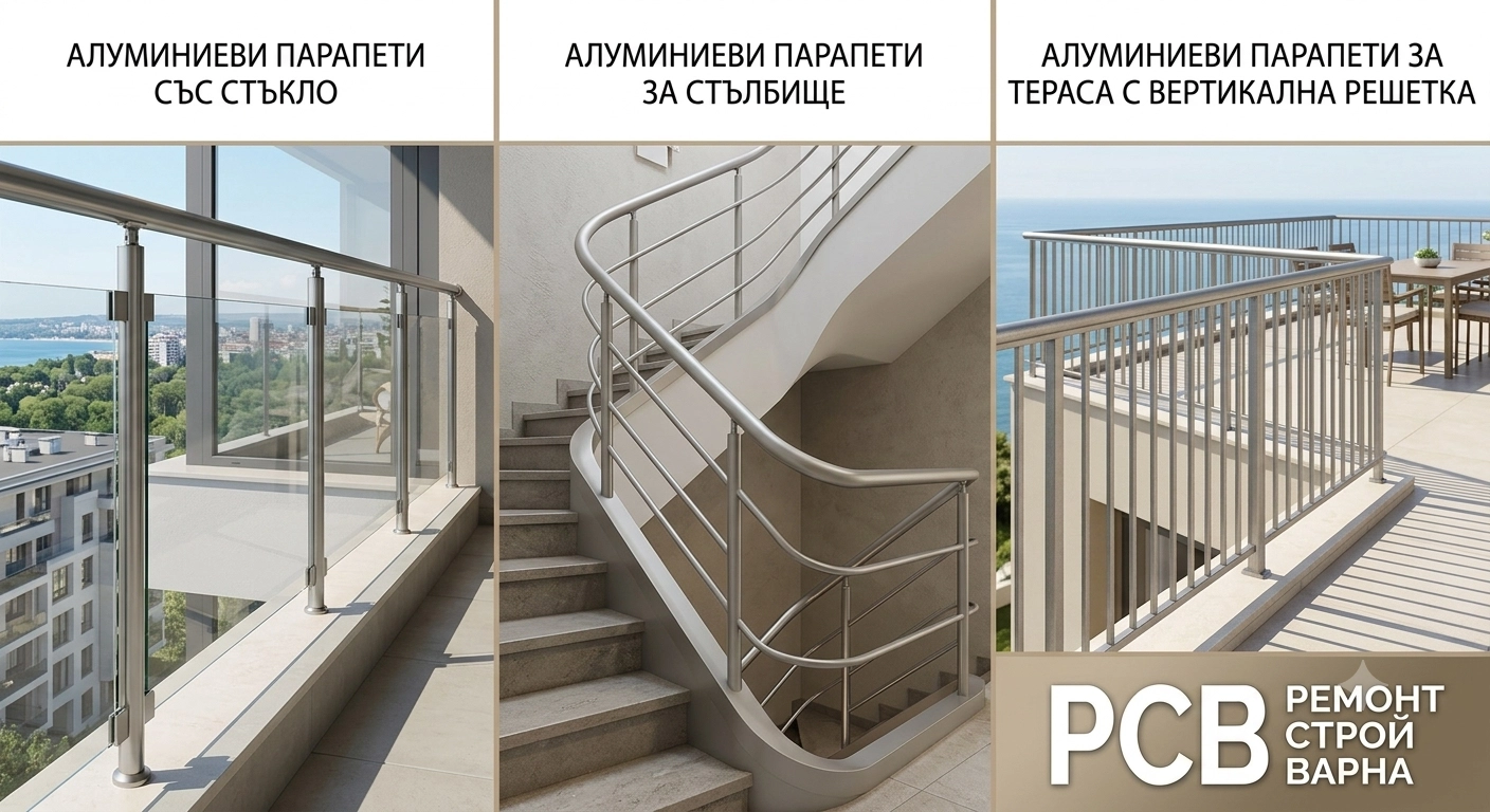 Алуминиеви парапети Варна – изработка и монтаж | RSV
