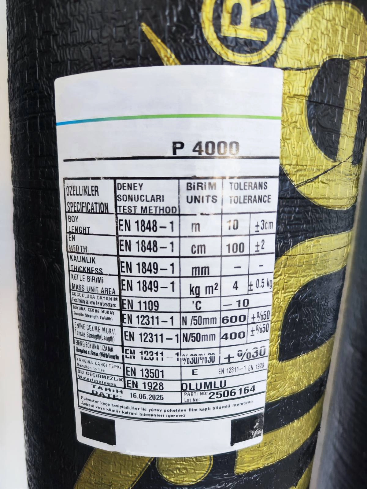 HIDROIZOLAȚIE BITUMINOASĂ 3 MM FĂRĂ PULVERIZARE