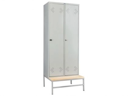 МЕТАЛНА СТОЙКА ЗА ГАРДЕРОБ С ПЕЙКА