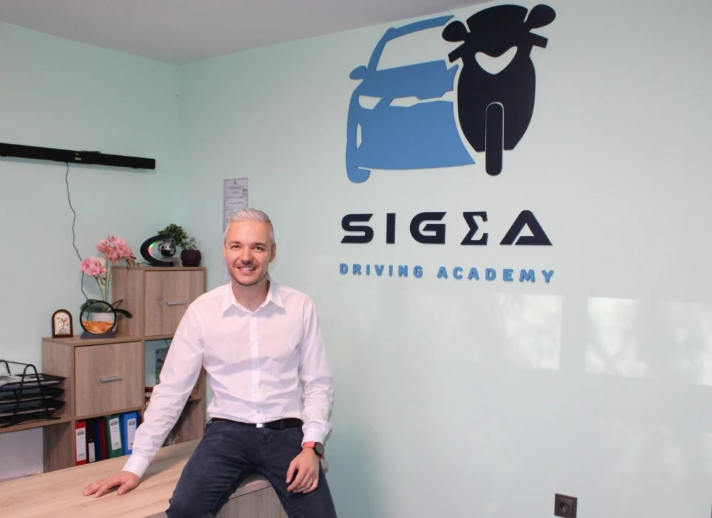 Andrey Popov, owner and manager of SIGMA Driving Academy