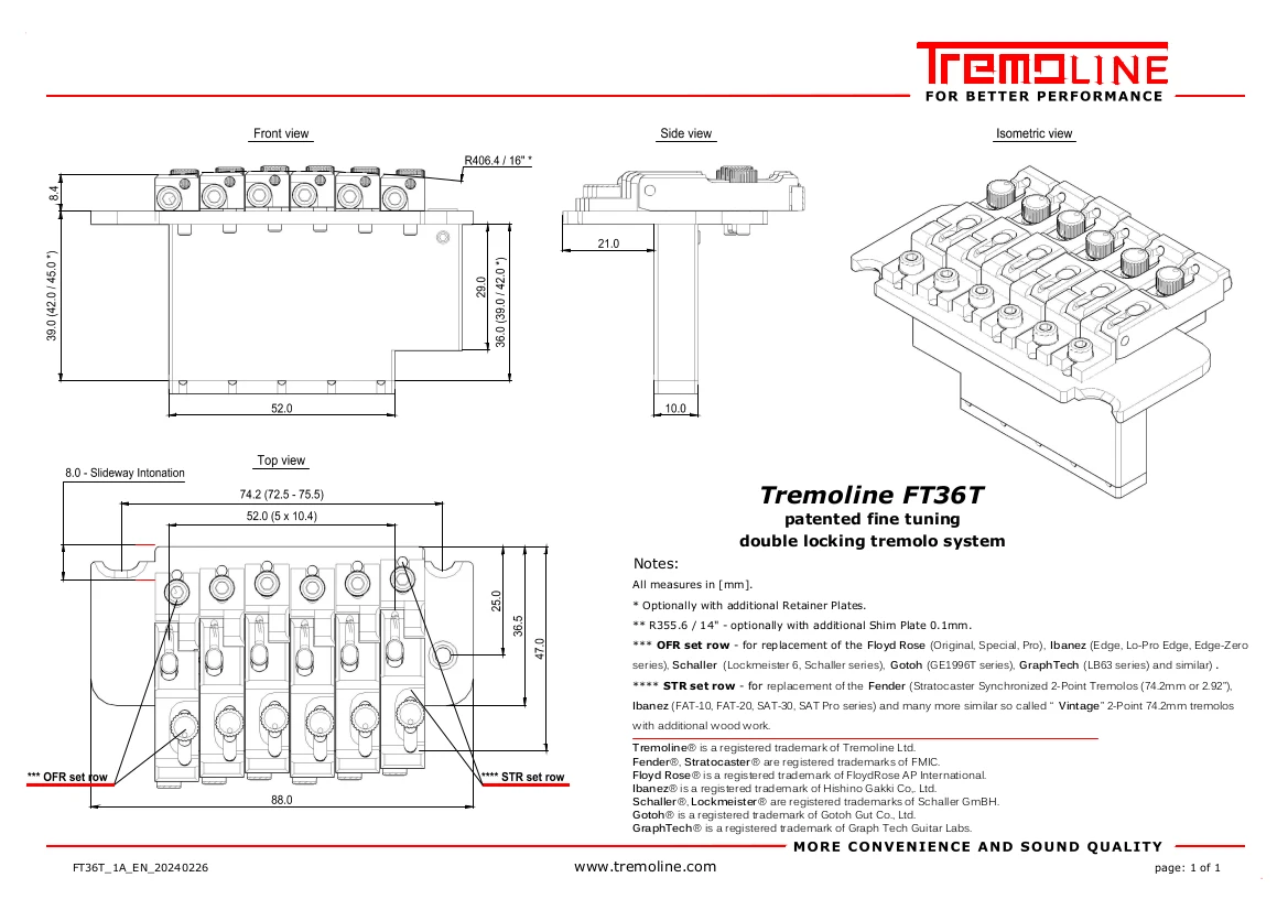 <img src=”Tremoline-FT36T-1A-EN-20240226-rec” width="1169" height="826" alt=”Tremoline Tremolo system RH brief info drawing” />