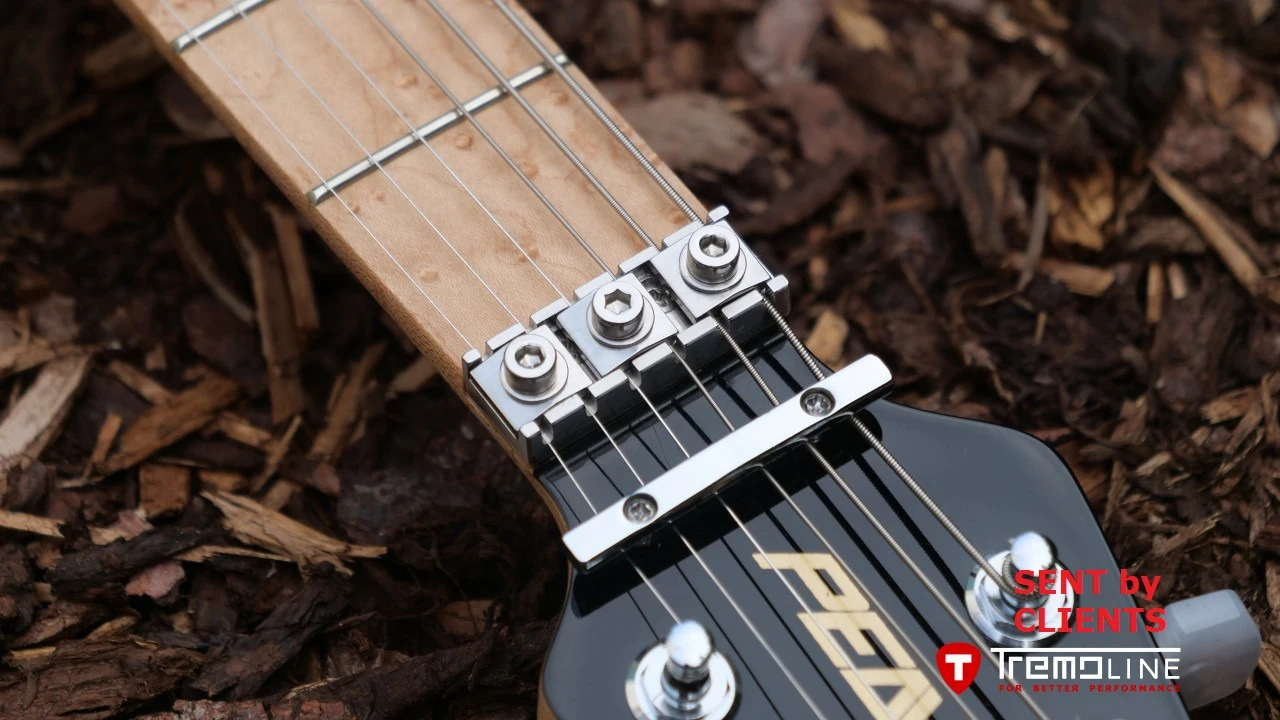 <img src=”Tremoline-locking-nut-Peavey-RH-1280x720-F2B.jpg” width="1280" height="720" alt=”Tremoline FT36 locking nut on Peavey Guitar” />