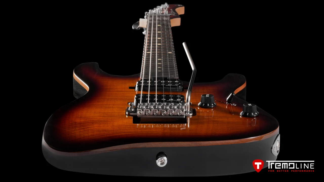<img src=”Tremoline-guitar-tremolo-Harley-Benton-Fusion-RH-1280x720-02.jpg” width="1280" height="720" alt=”Tremoline FT36T tremolo on Harley Benton Fusion III RH guitar” />
